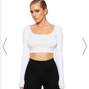 ALL RIBBED DOWN CROP